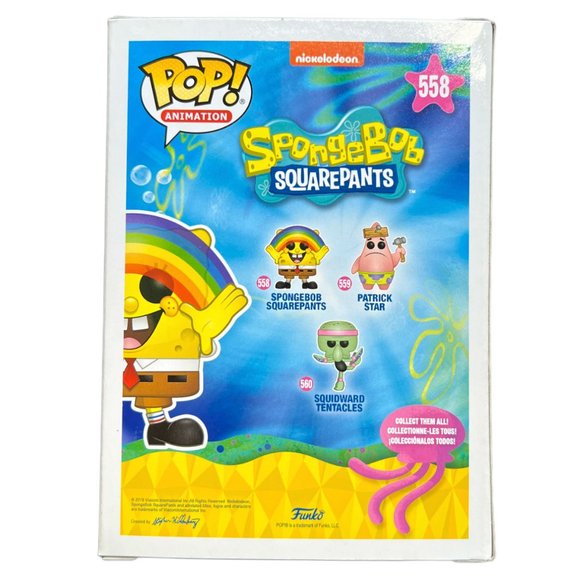 Funko Pop Animation Sponge Bob Squarepants Rainbow 558 Collectible Vinyl Figure - Picture 2 of 7